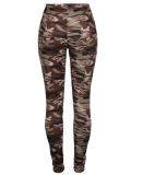 Camouflage Hole Hollow Out Skinny Pants YS-003