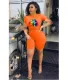 SC Lips Print T Shirt And Shorts 2 Piece Set MOF-5065