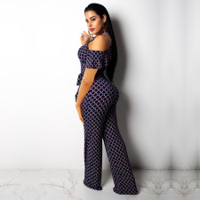 SC Sexy Off Shoulder Short Sleeve Jumpsuits SMR-9066