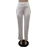 SC Fashion White Wide Leg Long Pants BGN-018