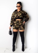 SC Camouflage Print Casual Sports Two-Piece Shorts Sets LSL-6323