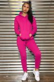 SC Solid Hoodies Tracksuit Casual Two Piece Sets IV-8067