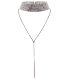 Women Multi-layered Choker Diamond Necklace N4963