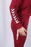 SC Casual Tracksuit Hoodies Pants 2 Piece Sets Plus Size YNB-7016