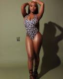 Sexy Leopard Dollar Printed one Piece Swimsuit AIL-024