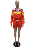 SC Casual Tracksuit Hooded Two Piece Shorts Set LSD-8292