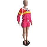 SC Casual Tracksuit Hooded Two Piece Shorts Set LSD-8292
