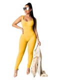 SC Solid Sleeveless Bodycon Jumpsuits TR-1007