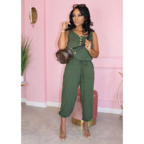 SC Plus Size Solid Casual Loose Sleeveless Jumpsuits MTY-6295