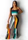 SC Colorful Tube Top Trousers Set YIY-5058
