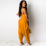 SC Sexy Halter Backless Loose Harem Jumpsuits YIY-5131
