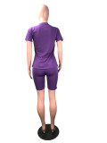 SC Casual V Neck T Shirt And Shorts Two Piece Sets SHA-6133