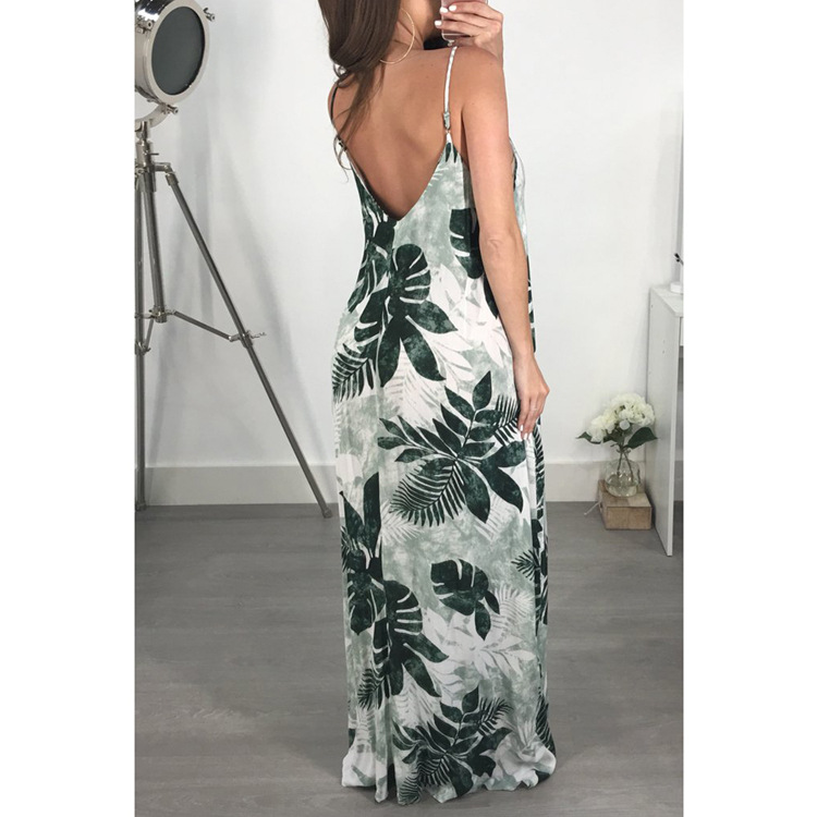 suspender maxi dress