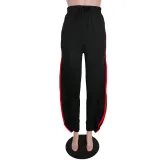 SC Casual Stacked Split Mid Waist Long Pants MEM-8276