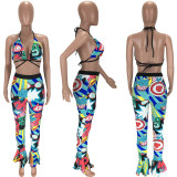 SC Sexy Cartoon Print Bra Tops And Pants 2 Piece Sets MN-9241