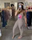 SC Lips Print Sleeveless Straps Stacked Jumpsuits CHY-1230