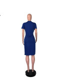 SC Loose Sexy Fashion Short Sleeve Dress WAF-5011