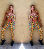 SC Sexy Printed Tank Top And Pants 2 Piece Suits OD-8359