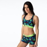 SC New Vitality Print Fitness Sports Two Piece Set OD-8391