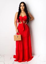 SC Sexy Elegant Tube Top Long Dress Suit SFY-133