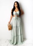 SC Sexy Elegant Tube Top Long Dress Suit SFY-133