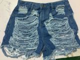 SC Denim Ripped Hole Skinny Jeans Shorts LSD-8695