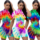 SC Sexy Tights Tie-dye Print Romper MIL-130