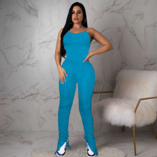 SC Sexy Backless Folds Split Micro Flare Jumpsuits NM-8303