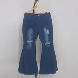 SC Plus Size 5XL Fat MM Denim Hole Skinny Jeans HSF-2108