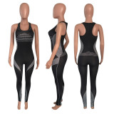 SC Casual Sports Fitness Sleeveless Skinny Jumpsuits NIK-147