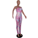 SC Sexy Tie Dye Straps Stacked Jumpsuits ARM-8207