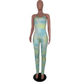 SC Sexy Tie Dye Straps Stacked Jumpsuits ARM-8207