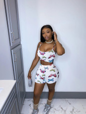 SC Sexy Printed Cami Top And Shorts Two Piece Sets LDS-3230