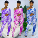 SC Tie Dye Long Sleee Stacked Pants 2 Piece Sets ARM-8210