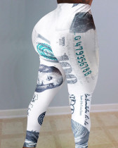 SC Sexy Dollar Print Tight Long Yoga Pants SHD-9322