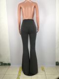 SC Plus Size 4XL Solid Color New Sexy Casual Slim Fit Big Flared Trousers SMD-5012