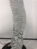 SC Casual Tracksuit Long Sleeve Zipper Coat Stacked Leggings Pants Set CYAO-8586