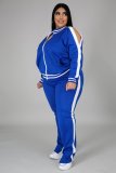 SC Plus Size Casual Tracksuit Two Piece Pants Set BMF-019