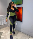 SC Plus Size Casual Long Sleeves Fitness Two Piece Sets OYF-8220