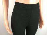 SC Solid Knitted Elastic Skinny Long Flared Pants SMD-2039