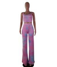 SC Tie Dye Tank Tops And Pants Two Piece Sets SMF-8025