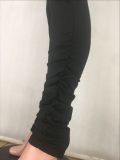 SC Solid Long Sleeve Zipper Slim 2 Piece Pants Set MDF-5165
