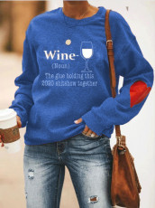 SC Fashion Casual Long Sleeve Pullover Print Sweatshirt LUO-3110