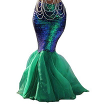 SC Plus Size 4XL Sexy Sequined Mermaid Long Skirt CYA-1245