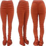 SC Solid Bell-bottomed Stacked Pants CQ-066