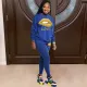 SC Lips Print Long Sleeve Two Piece Pants Set LSD-8776