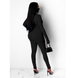 SC Sexy Long Sleeve Zipper Tight Jumpsuits Without Mask SMR-9732