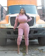 SC Casual Hoodies And Sweatpants Two Piece Sets NYF-8020