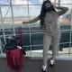 SC Plus Size Casual Hooded Two Piece Pants Set Without Mask CL-6085