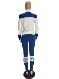 SC Pink Letter Print Casual Sports 2 Piece Sets NM-8322